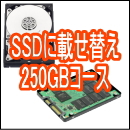SSD載せ替え:SSD容量250GBコース